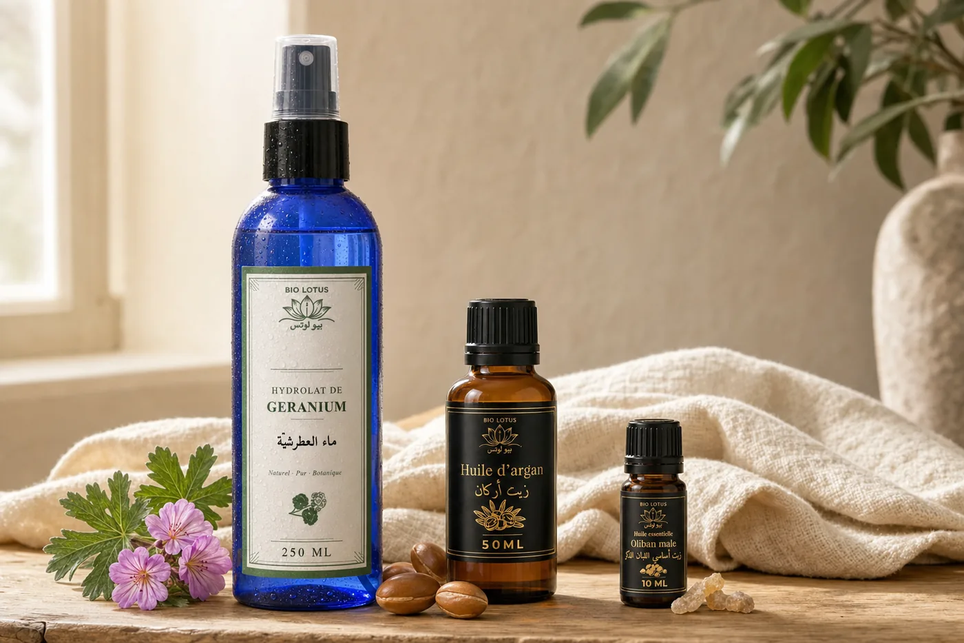 زيوت طبيعية تونس - تشكيلة Bio Lotus